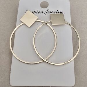 Stylish Gold Hoop Earrings